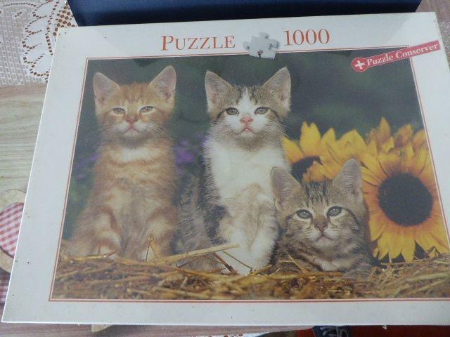 1000 Teile Puzzle Katzen-Motiv - 1